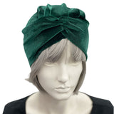 Turban Women, Handmade in Stretch Velvet , Choose Your Color, Chemo Headwear, Cocktail Hat