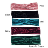 Adult Bow Headband, Many Colors, Velvet Stretch Headband for Women, Choose Your Size, Best Friend Gifts, Handmade