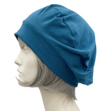 Boston Millinery's Teal Stretch Jersey Beret Handmade in the USA