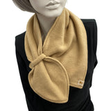 Womens Scarves, Winter Scarf, Neckwarmer Handmade in Camel Fleece or Choose Your Color, Christmas Gift Neighbor