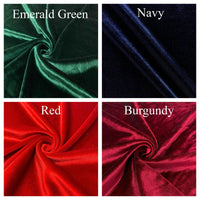 Velvet color choices fro the small brim Alice. Green, blue, red, and burgundy 