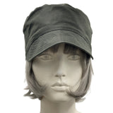 Cadet Cap, Rain Hat in Waxed Cotton, Dark Army Green or Choose your Color, Walk to Work and Dog Walking Hat, Handmade in the USA