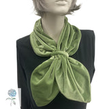 Black Velvet Beret, Hat and Scarf Set, or Sage Green Beret and Neck Warmer Women, Best Friend Birthday Gifts, Handmade in the USA